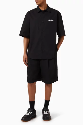 قميص بشعار زهرة بوكي 2.0 قطن بوبلين