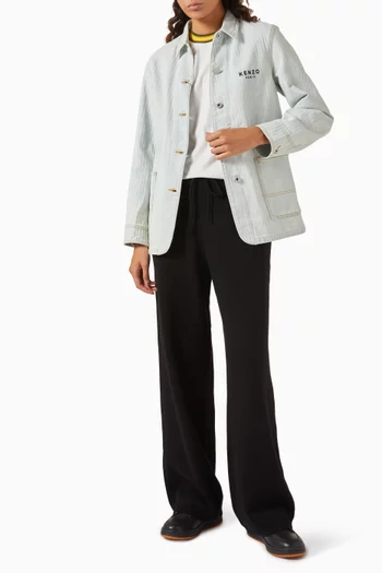 Boke Flower Workwear Jacket in Denim