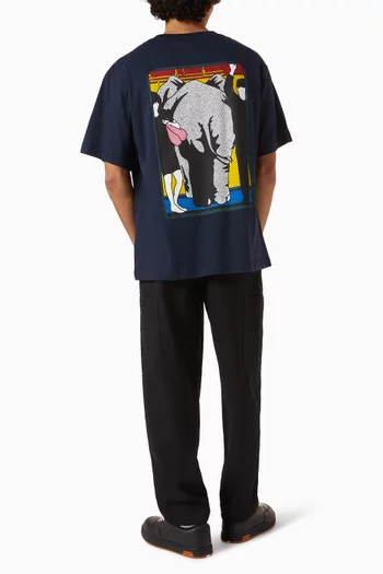 Oversized Graphic T-shirt in Cotton Jersey