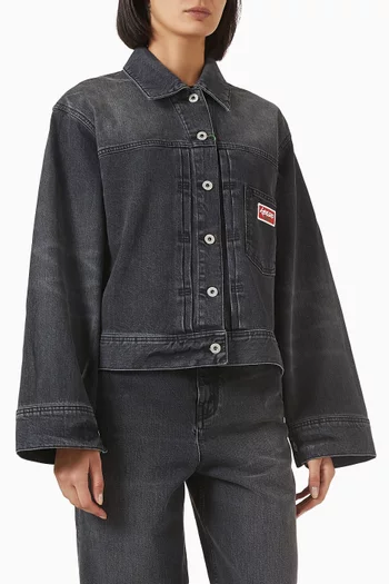 x Futura 2000 Embroidered Kimono Sleeves Jacket In Japanese Denim