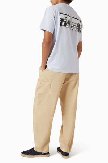 تي شيرت بطبعة قطن جيرسيه من مجموعة كينزو سيتي