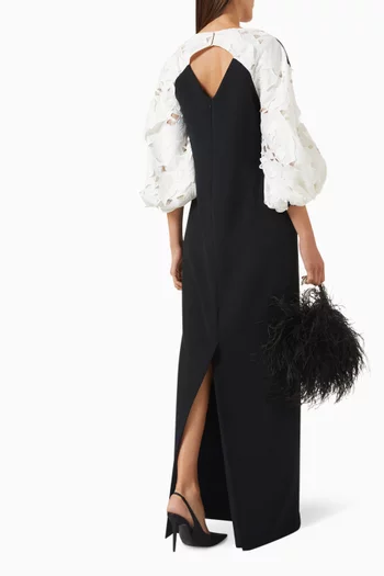 Amiren Bourgeois-floral Gown in Crepe