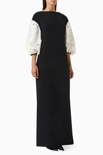 Amiren Bourgeois-floral Gown in Crepe