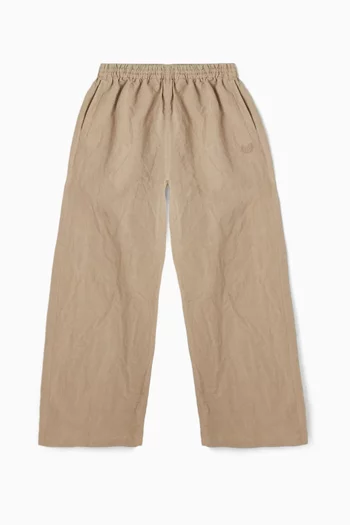 Wide-leg Pants in Cotton Poplin