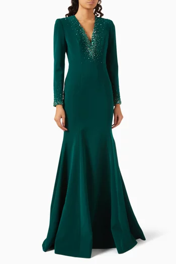 Embellished Mermaid Gown