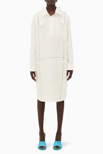 Double-collar Dress in Linen