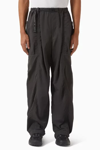 70 Belted Pants in Crinkled-nylon