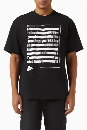 87 Typography Printed T-shirt in Cotton-blend