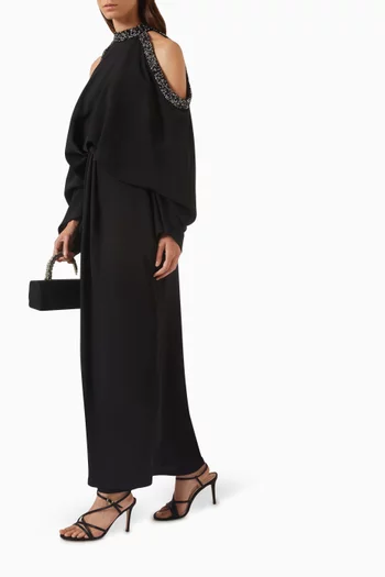 Bellara Maxi Dress in Crepe-satin