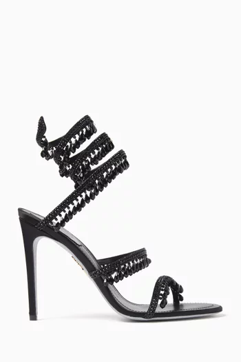 Chandelier 105 Sandals in Satin