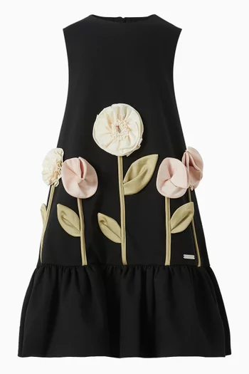Walk In The Park Dress in Satin