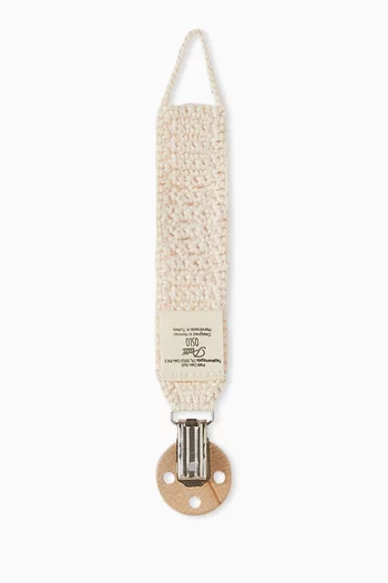 Pacifier Clip in Organic Cotton