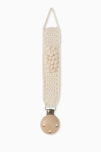 Pacifier Clip in Organic Cotton