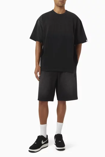 Oversized Arch Logo Shorts in Cotton