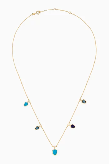 Spring Semi-precious Necklace in 18kt Gold