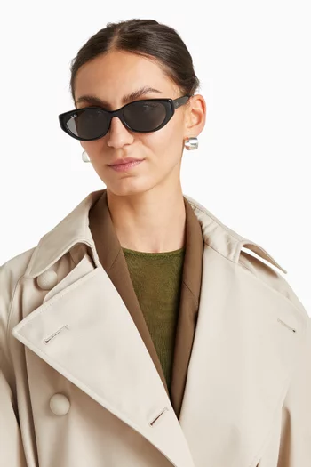 Oval Sunglasses in Acetate