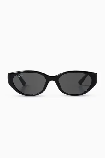 Oval Sunglasses in Acetate