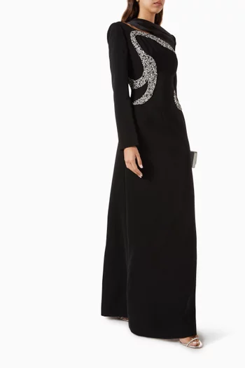 Crystal-embellished Maxi Dress