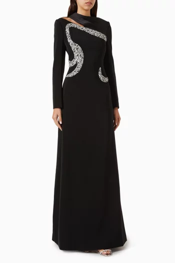 Crystal-embellished Maxi Dress