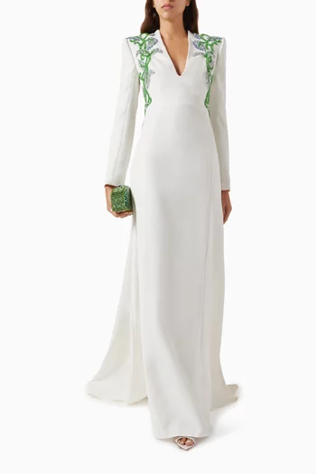 Crystal-embellished Maxi Dress