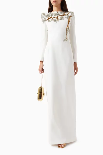 Crystal-embellished Maxi Dress