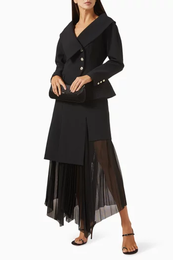 Off-shoulder Blazer in Viscose