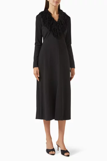 V-neck Midi Dress