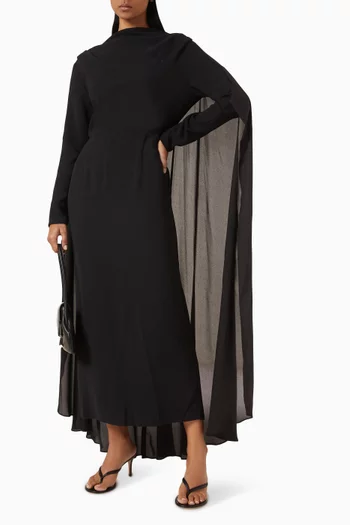 Cape Maxi Dress
