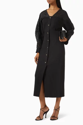 Lace-yoke Dress
