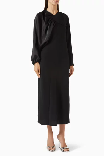 Gathered Midi Dress