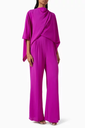 Cowl Cape Jumpsuit