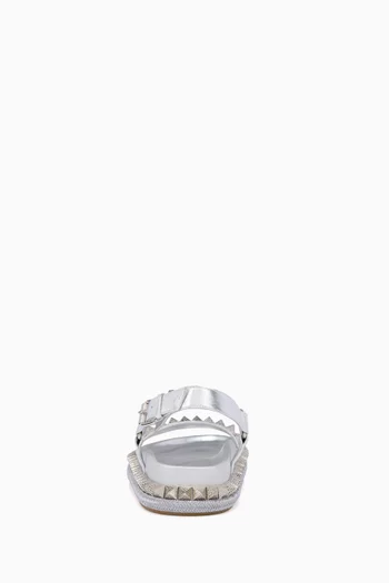 Pyrabizz Sandals in Laminated Calf Leather