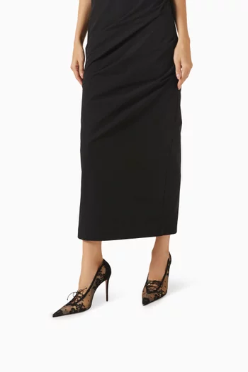 Km 100 Pumps in Lace & Veau Velours