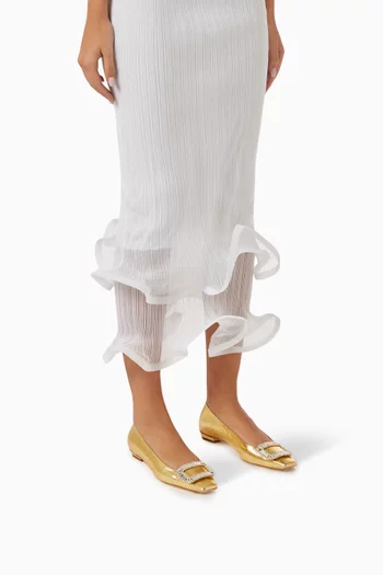 Belle Vivier Pumps in Metallic Leather