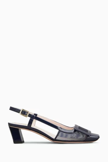 Bella Vivier 45 Slingback Pumps in Patent Leather