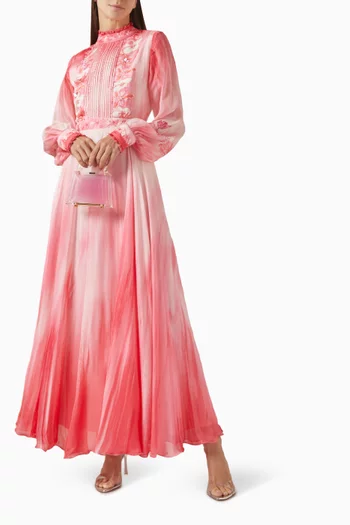 Embellished Maxi Dress in Chiffon