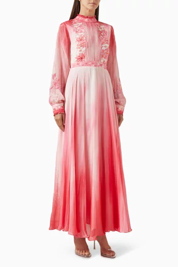 Embellished Maxi Dress in Chiffon