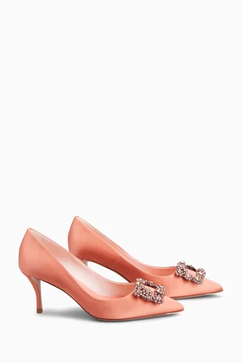 Efflorescence 65 Pumps in Satin