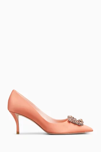Efflorescence 65 Pumps in Satin