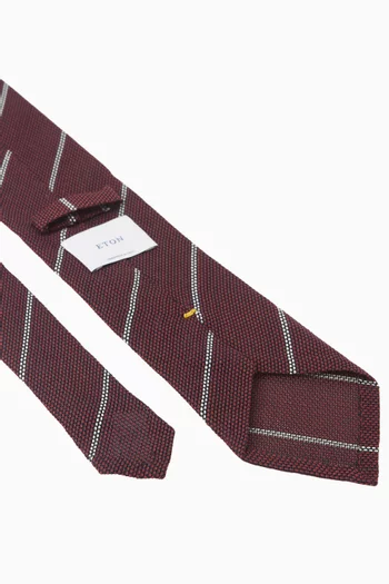 Striped Tie in Grenadine Silk