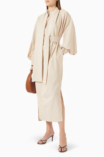 Arron Scarf Belted Dress