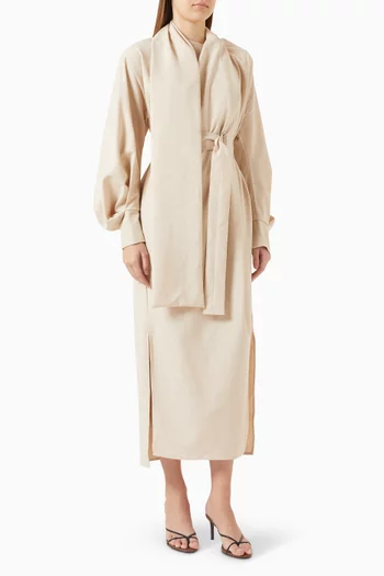 Arron Scarf Belted Dress