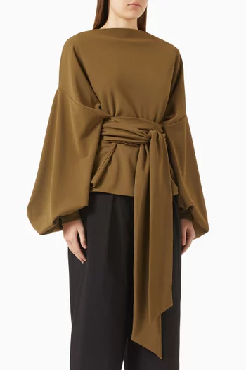 بلوزة آنا بحزام