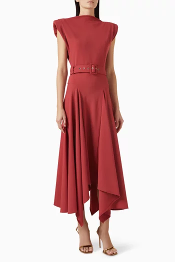 Gia Handkerchief Belted Dress
