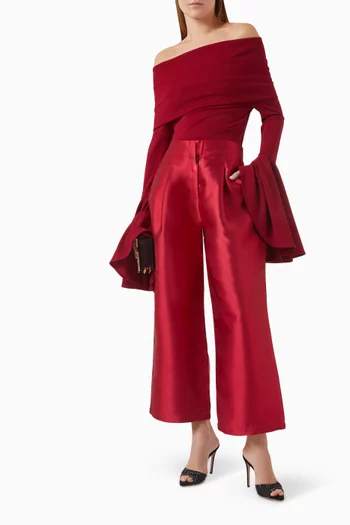 بلوزة روكسي بأكتاف مكشوفة