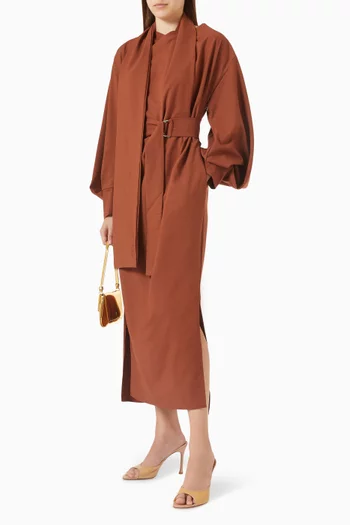 Arron Scarf Belted Dress