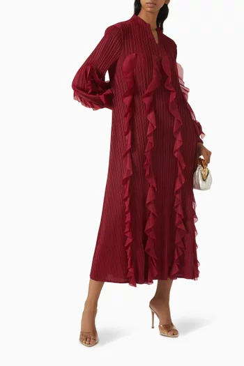 Zilia Ruffled Midi Dress