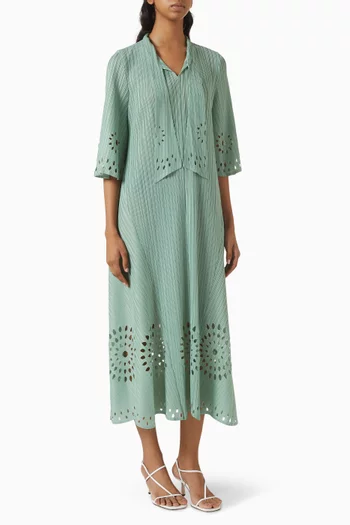 Leontine Cutwork Midi Dress
