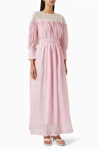 Vega Belted Maxi Dress