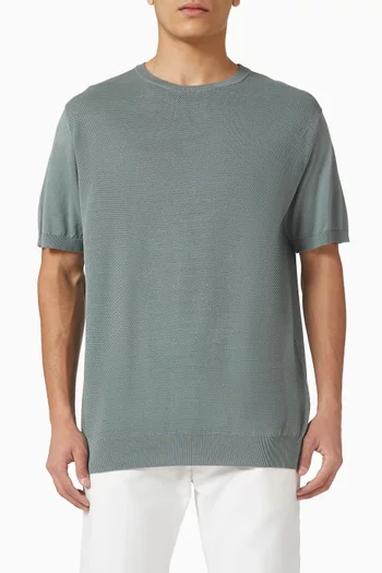 تي شيرت منسوج من قطن